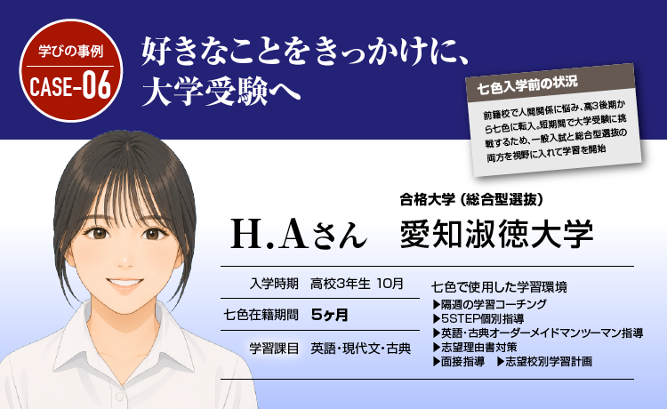 好きなことをきっかけに、大学受験へ
