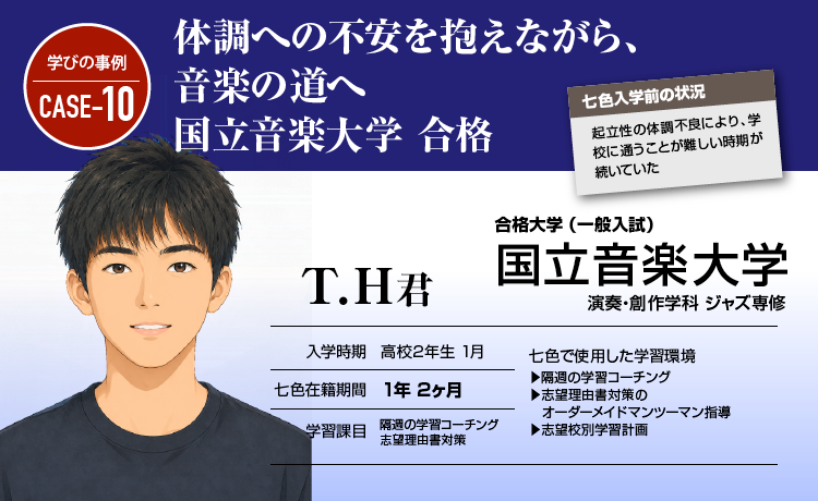 体調への不安を抱えながら、音楽の道へ。国立音楽大学 演奏・創作学科 ジャズ専修 合格